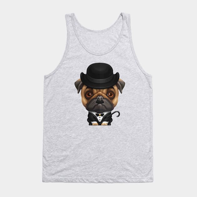 Charlie the Pug Tank Top by stonemask